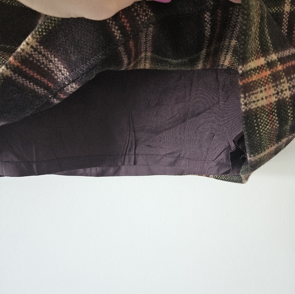 Michael kors wool plaid mini skirt - Picture 6 of 7